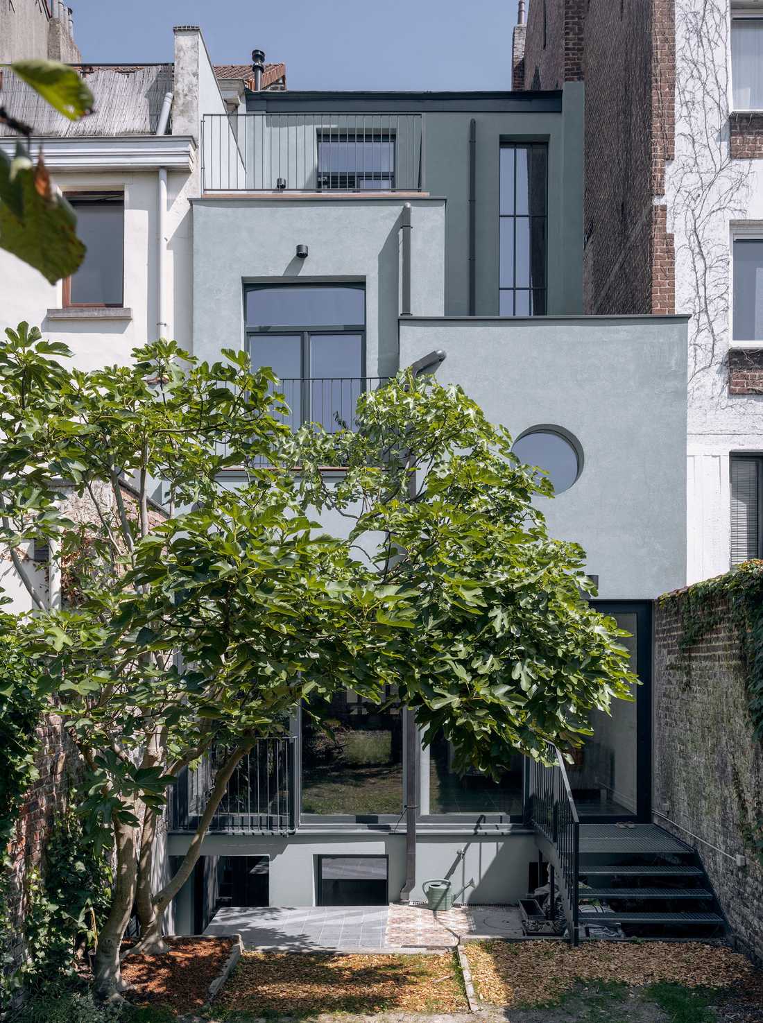 Extension d'une maison de ville mitoyenne par un architecte à Paris