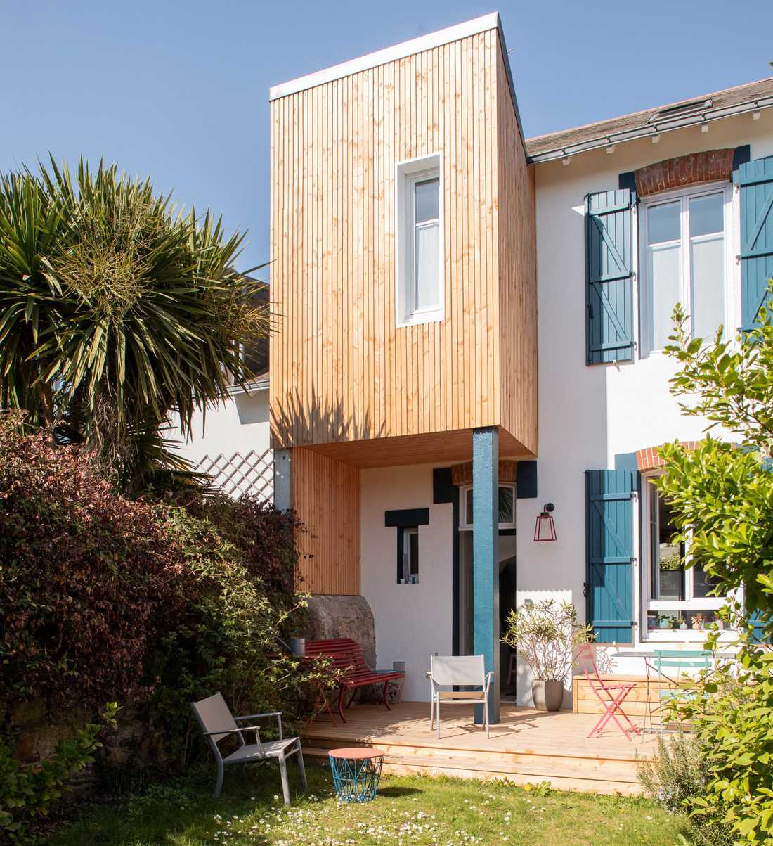 Rénovation d'une maison de ville style "bord de mer" par un architecte à Nantes